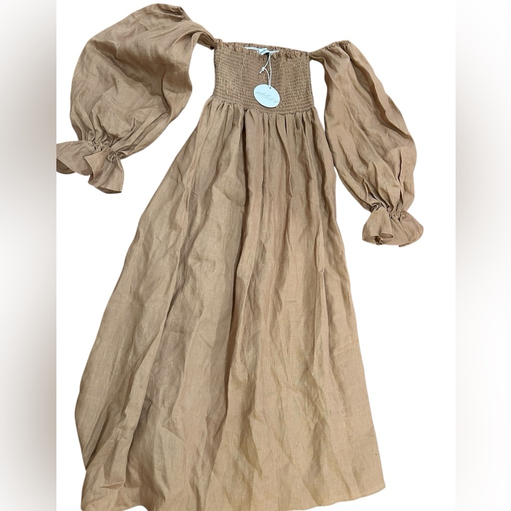 Petal & Pup Tan Long Sleeve Dress - Picture 6 of 6